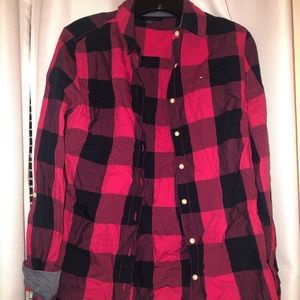 TH plaid button down